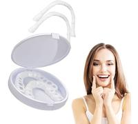 kpquahom Prótesis dentales dentaduras postizas falsas dentaduras postizas dentaduras cosméticas prótesis temporales reemplazo de dientes de silicona Dientes