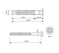 KPR-FAST Taco de marco Ø10/12 mm con ETA - Climatizador | Taco de carga...