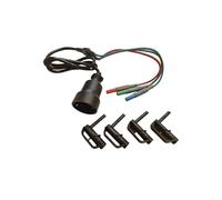 KPS FASTCHECK3010-ACC - Accesorio para Cuadros Eléctricos con 4x Puntas Magnéticas, Conectores Banana 4mm y Enchufe Schuko- Compatible con Fastcheck3010 - Longitud 1 m - CAT III 300V