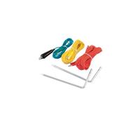 KPS Kit de Medición de Resistencia de Tierra - 4 Picas + 4 Cables de Prueba (2x20 m y 2x5 m) para Comprobación de Puestas a Tierra - Compatible con Multímetros, Telurómetros, Equipos Multifunción