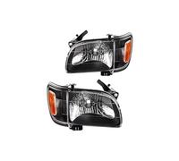 Kpuwers Faros principal Conjunto Faros Delanteros Reflector Para Toyota Para Tacoma 01-04 Faros Delanteros Luces Estacionamiento En Esquina Parachoques delanteros(Headlight and Bumper)