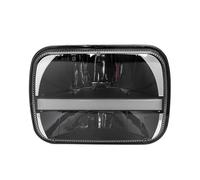 Kpuwers Faros Principales Faro Led Cuadrado 5x7, 7x6 Luz Circulación Diurna Haz Rectangular Para Jeep Para Cherokee XJ Para Wrangler Truck 4X4 Faro Delantero(Black 1 piece)