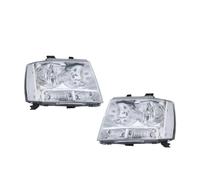 Kpuwers Faros Principales Luces LED Para Camiones Conjunto Faros Delanteros Lámpara Frontal DRL Señal Giro Para Chevrolet Para Tahoe 2007-2013 Faro Delantero(White Transparent)