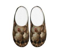 KPXXAQT A Brood of Chickens - Pantuflas unisex para adultos, antibolitas, lavables, para invitados y uso diario