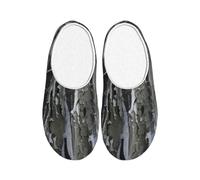 KPXXAQT Cold Tree - Pantuflas unisex con estampado de camuflaje para adultos, antibolitas, lavables, para invitados y uso diario