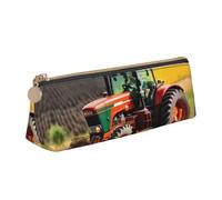 KPXXAQT Company Farm Tractors - Estuche de piel de gran capacidad con estampado de tractores agrícolas, escuela, viajes, aula, oficina