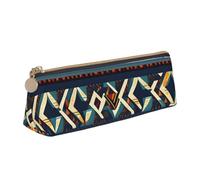 KPXXAQT Estuche de piel de gran capacidad con estampado nacional africano, para escuela, viajes, aula, oficina