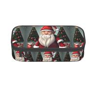 KPXXAQT Estuche para lápices de gran capacidad con estampado de gnomo tradicional de Navidad, para escuela, universidad, viajes, estudiantes, adolescentes y adultos