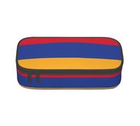 KPXXAQT Estuche para lápices de gran capacidad con estampado de la bandera de Armenia, para escuela, universidad, viajes, estudiantes, adolescentes y adultos