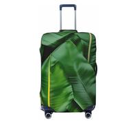 KPXXAQT Funda protectora universal elástica para maleta, almacenamiento de equipaje, negocios, viajes, diseño de hojas de plátano, Black, M, Equipaje de mano