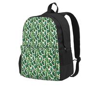 KPXXAQT Mochila unisex con estampado de cactus verde, bolsa de viaje, resistente al agua, escapadas de fin de semana, aventuras al aire libre