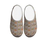 KPXXAQT Pantuflas unisex con diseño de huevera, fideos y ramen, para interiores, para adultos, antibolitas, lavables, para invitados y uso diario