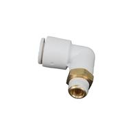 KQ2L08-01 One-Touch Fitting Push In Male Elbow Connector Applicable Tubing O.D. 8mm Port Size G1/8" KQ2L0801