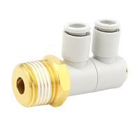 KQ2VD06-01AS-KQ2VD08-02A-KQ2VD10-03-04AS Junta universal de tubo de aire de dos grupos de un solo cabezal 1 Uds(KQ2VD08-03AS)