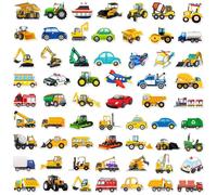 KQDRAVINE 120 Pegatinas para Niños, Stickers de Vehículos de Dibujos Animados, Pegatinas de Tractores Aesthetic, Set de Stickers para Ordenadores Portátiles, Maletas, Monopatines