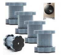KQDRAVINE Almohadilla de altura para lavar a máquina 4 Piezas de Almohadillas para Patas de Lavadora, Almohadillas Elevadoras Universales para la Base de la Lavadora, Amortiguadores de Vibraciones