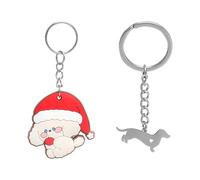 KQDRAVINE Llavero Perro de Dibujos Animados de Caperucita Roja Colgante Perro Salchicha Perrito Adorable para Propietarios de Perros, Buenos Amigos, Madres y Compañeros de Trabajo