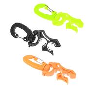 KQFCAZRE 3 Piezas de Soporte Doble de Silicona para de Chaleco Compensador de Buceo con Clip Giratorio Y Plegable, Hebilla Y Gancho, 100 Unidades, 35