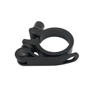 KQFCAZRE Abrazadera de de Sillín de Bicicleta de Aleación de Aluminio, de Liberación Rápida, Clip para Tubo de Sillín Y Repuesto Profesional Diseñ, Negro