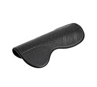 KQFCAZRE Almohadilla para Caballo con Gel de Silicona Elástica Colchoneta Antideslizante Protección contra Impactos Orificios de Ventilación Apta para Rutas La, Negro