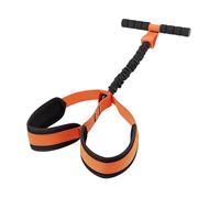 KQFCAZRE Banda de Resistencia de Pedales Multifunción con Asas Cómodas Y Cuerda de Tracción de Látex para Fortalecimiento Muscular Adecuada para Estiramientos, Naranja
