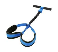 KQFCAZRE Banda de Resistencia de Pedales Multifunción con Asas Cómodas Y Cuerda de Tracción de Látex para Fortalecimiento Muscular Adecuada para Estiramientos, Azul