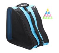 KQFCAZRE Bolso Bandolera para Patines de Ruedas, Práctico, con Correa Ajustable para El Hombro, Ideal para Esquís Y Patinaje Artístico, Azul