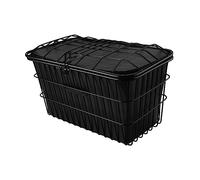 KQFCAZRE Cesta Plegable para Cuadro de Bicicleta, Cesta para Verduras para Bicicleta de Equilibrio de Niña, Cesta de Regalo para Bicicleta, Cesta de Almacenami, C Negro
