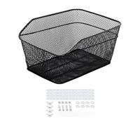 KQFCAZRE Cesta Trasera para Bicicleta, Cesta Trasera para Bicicleta, Metal, Extraíble, Cesta Trasera Universal para Bicicleta, Portaequipajes, Cesta de Almacen