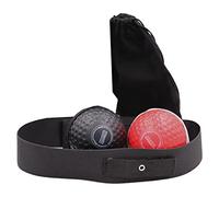 KQFCAZRE Cinta para La Cabeza con Pelota de Boxeo Y Cuerda para Entrenar La Coordinación Mano-Ojo. Mejora El de Reacción. Ajustable para Entrenar, Diadema Negro Rojo