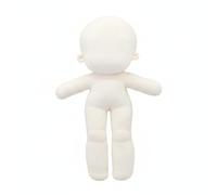 KQFCAZRE Cuerpo Humanoide Peluche Blanquecino Peluche Humanoide Acolchado Muñeco Cabeza Voluminosa, Cuerpo Gordo De 30cm