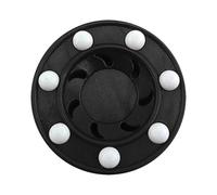 KQFCAZRE Disco de Hockey, Pelota de Entrenamiento para Suelo, Rollo de Hielo Multifuncional para Calle, Pelota Plana para Juegos, Deportes Al Aire Libre, Negro