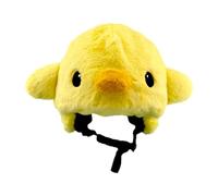 KQFCAZRE Funda de Casco de Felpa Suave Y Lavable con Diseño de Animales, Resistente Al Viento, para Decoración de Invierno, Regalo para Casco para Adultos Y Ni, Polluelo