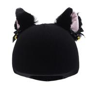 KQFCAZRE Funda para Casco de Esquí, Accesorio para Deportes de Invierno Al Aire Libre, Gorro de Punto Elástico Novedoso, Snowboard, Patinaje, Decoración, Dibuj, Negro