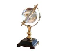 KQFCAZRE Globo Transparente Tono Dorado Esfera Transparente Estilo Clásico Adorno Doméstico para Oficina
