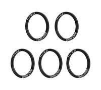 KQFCAZRE Juego de 5 Piezas: Junta para Pedalier de Bicicleta, Arandela de, Espaciador de Pedalier de Aleación de Aluminio, Repuestos para Bicicletas, 24MM T2MM