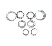 KQFCAZRE Juego de Cazoletas de Pedalier para Bicicletas Infantiles con Rodamientos para Bicicletas de 12 a 20 Pulgadas, Plata