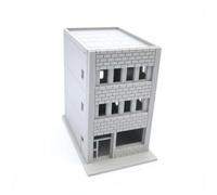 KQFCAZRE Maqueta de Edificio Japonés Regalo Creativo Kit de Casa Japonesa para Ensamblar y Resistente Edificio en Miniatura para Diorama Dioramas, Edificio De Tres Plantas con Patrón De Ladrillo