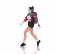KQFCAZRE Miniatura de Resina con Figuras Personaje Modelo Diorama Escena Realista de Mujer y Niño con Calcetas a Escala 1/64 Adecuada para Maquetas Urbanas Estacionamientos Poblados