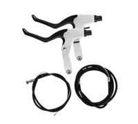 KQFCAZRE Palanca de Freno de Bicicleta, Palancas de Manillar, Kit de Cable de Freno, Accesorios de Pinza, Palanca de Mano Universal de Aleación de Aluminio del, Blanco