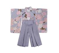 KQFCAZRE Pantalón Pantalón Plisado Tradicional Muñeca Hecho a Mano Kimono Muñeca Cintura Atada Mini Artículo , Azul, Rosa, Gris