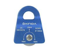 KQFCAZRE Polea de Escalada Micro de 20 KN, Poleas de Cuerda Pequeñas de Aleación de Aluminio de Alta Resistencia para Uso General, para Trabajos /, Azul