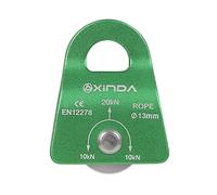 KQFCAZRE Polea de Escalada Micro de 20 KN, Poleas de Cuerda Pequeñas de Aleación de Aluminio de Alta Resistencia para Uso General, para Trabajos /, Verde