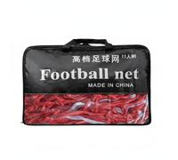 KQFCAZRE Red de Portería de Fútbol 5 Resistente Red Portería Fútbol sin Marco Artículo Deportivo, Once Jugadores, Cuerda De 6MM, Rojo Y Blanco, Tipo Profesional Engrosado Dos Piezas, Poliéster