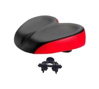 KQFCAZRE Sillín de Bicicleta con Abrazadera, Amplio Cojín para Bicicleta, Ideal en Interiores Y Camping, Rojo