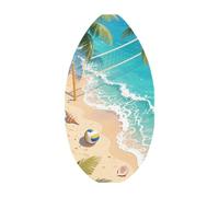 KQFCAZRE Skimboard Ligero, Tabla de de Madera, Tabla de Surf, Tabla de Arena, Acabado Brillante, Fácil de, Control Mejorado, Apto, 41 Inch