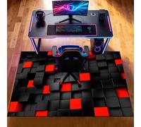 KQIEJUY Alfombra para Silla Gamer, Alfombrilla Protectora para Gaming, Antideslizante Protector Suelo Silla Ruedas 140 x 160 cm Alfombra Silla Gaming Oficina, Tapete de protección Madera/baldosas