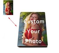 KQISAN Cuaderno De Diario Personalizado Con Foto, Cuaderno De Cuero Recargable, Cubierta De Diario De Escritura De Viaje, Cuaderno De Bocetos, Regalos Para Mamá, Papá, Viajeros, Hombres Y Mujeres