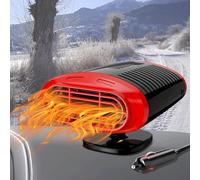 KQLHLHDYZ - Calefacción de coche, portátil de 12 V 150 W para invierno, antiempaña, descongelador, 2 en 1, función de calefacción y refrigeración con rotación de 360 grados para parabrisas de coche
