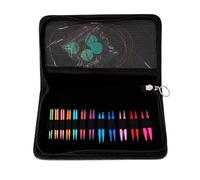 Kquepo Herramientas de Tejido de Borde Cruzado Aguja de Alúmina para Suéter Aguja para Cuello de Juego de Agujas de Anillo Extraíbles de 5,5 cm para Costura